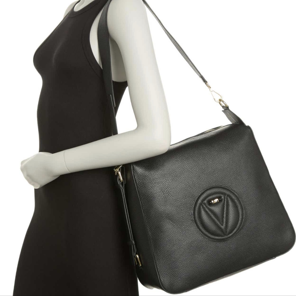 Valentino by Mario Valentino Audrey Large Leather Shoulder Bag + Dust Bag Nwt ❤️